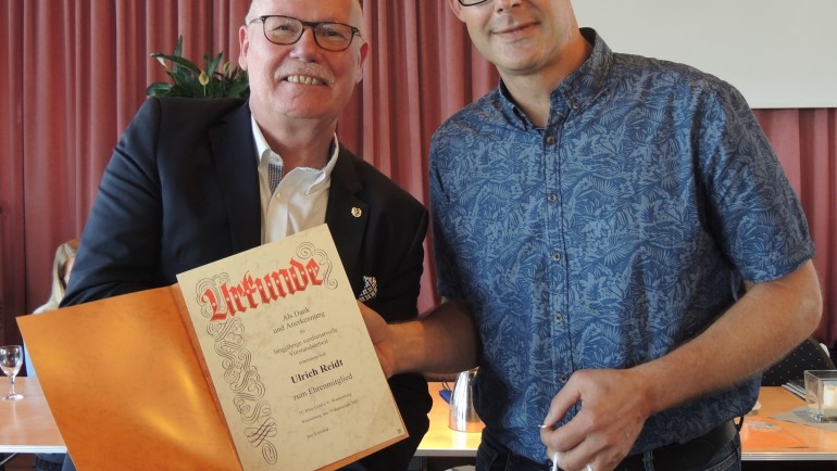 Ulrich Reidt zum Ehrenmitglied gewählt